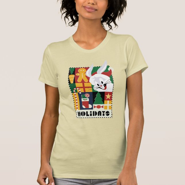 Camiseta BUNNY™ Holidays Badge de LOONEY TUNES™ BUGS BUNNY™ (Anverso)