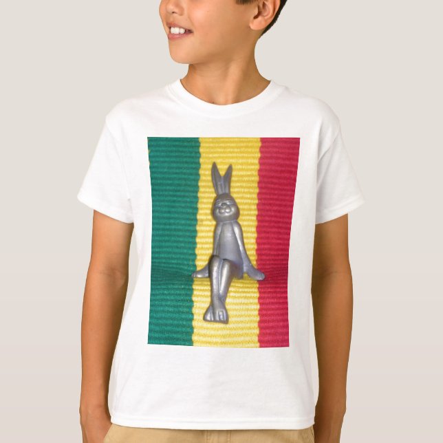 Camiseta Bunny in Rasta Colours: Un toque de Groovy (Anverso)