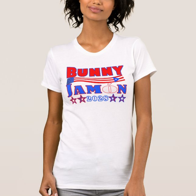 Camiseta bunny jamon 2028 womens tee (Anverso)