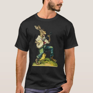 Camiseta Bunny Jugando Banjo Conejo de Música de Guitarra F