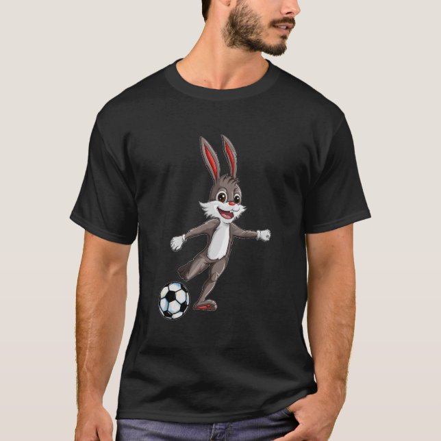 Camiseta Bunny Jugando Fútbol Bunny Soccer Bunny (Anverso)