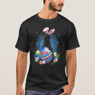 Camiseta Bunny Labrador con cesta de huevo Semana Santa Flo