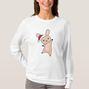 Camiseta Bunny Merry Christmas Winter Animals Rabbits