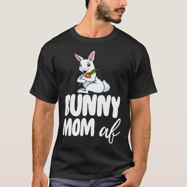 Camiseta Bunny Mom  Women Crazy Bunny Lady (Anverso)