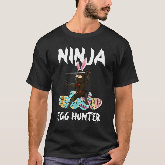 Camiseta Bunny Ninja Cute Egt Hunter Easter Day (Anverso)