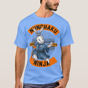 Camiseta Bunny Ninja Nunchucks marcial de Nuchaku Katana en