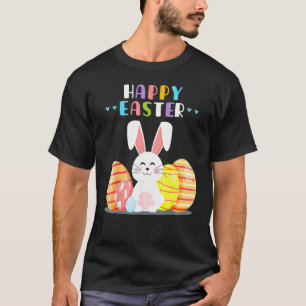 Camiseta Bunny Pastel Springs Hunt Eggs Rabbit Happys Easte