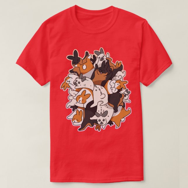 Camiseta Bunny Pile (Diseño del anverso)