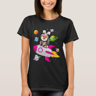 Camiseta Bunny Pomeranian En Planetas Espaciales Propietari