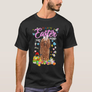 Camiseta Bunny Poodle Dog Happy Eggs de Pascua