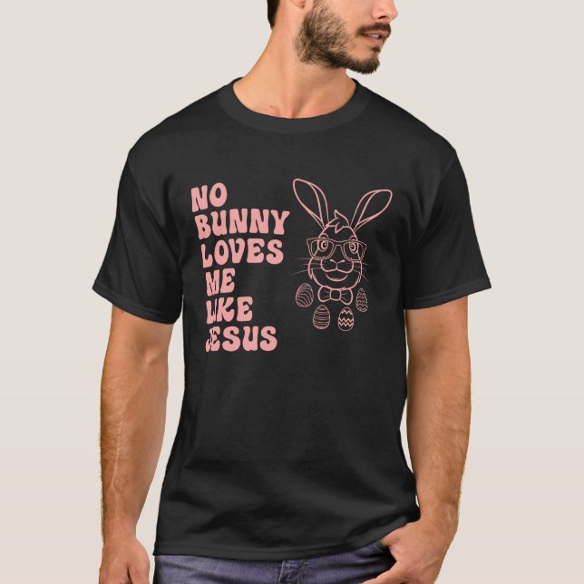 Camiseta Bunny Rabbit Eggs Hunting Happy Easter Day Cute Ma (Anverso)