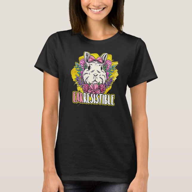 Camiseta BUNNY RABBIT Premium RESISTIBLE AL OÍDO (Anverso)
