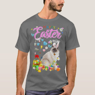 Camiseta Bunny Ragdoll Cat Feliz huevos de Pascua