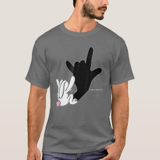 Camiseta Bunny Reflation I Love You Hand Rótulo Language AS