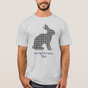 Camiseta Bunny Silhouette, supervisor de la caza de huevos 