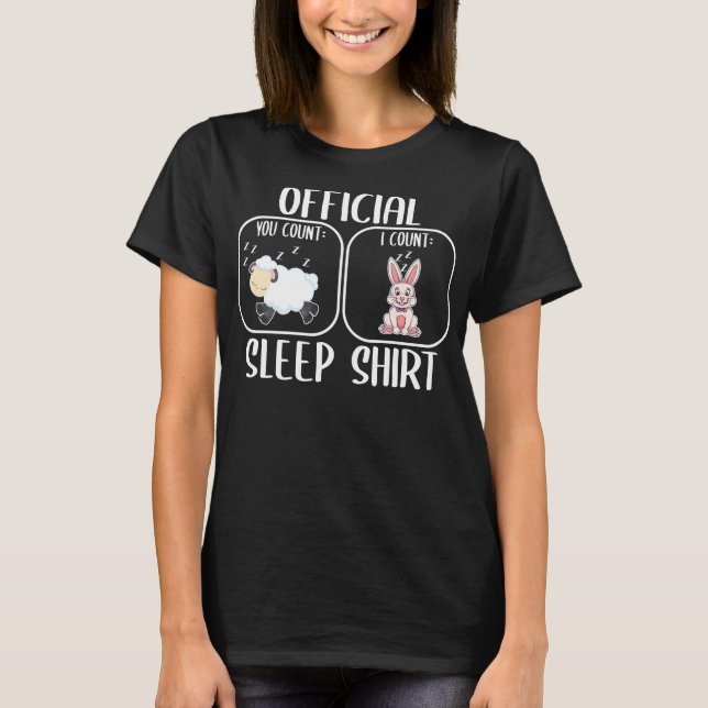 Camiseta Bunny sleep shirt counting sheep (Anverso)