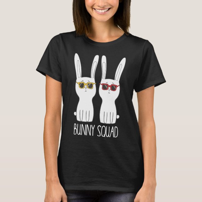 Camiseta Bunny Squad Funny Cute Mascota Rabbit Lover (Anverso)