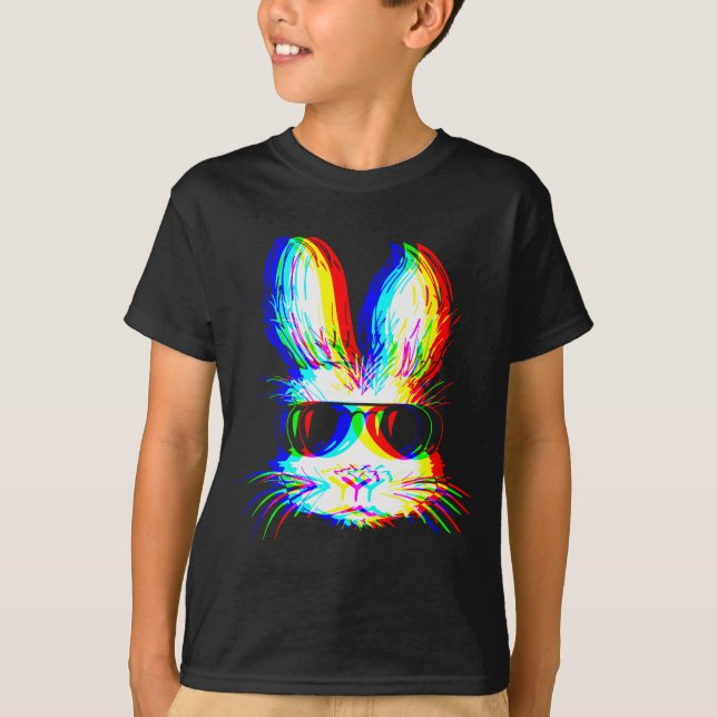 Camiseta Bunny Trippy Varwave Easter Techno Rave Edm Music  (Anverso)