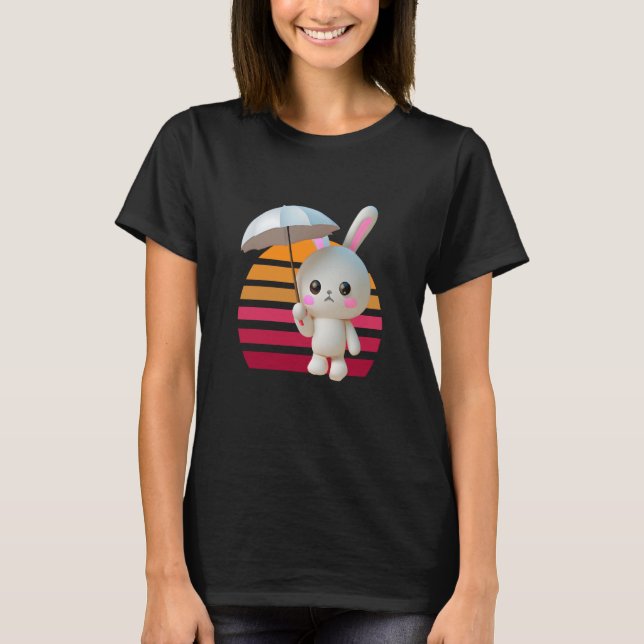 Camiseta Bunny Umbrella Sunset (Anverso)