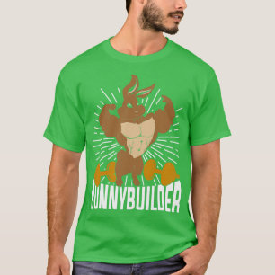 Camiseta Bunnybuilder Gracioso Bodybuilding Bodybuilder Gif
