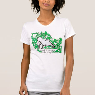 Camiseta Bunnyoga - Ángulo lateral extendido enlazado