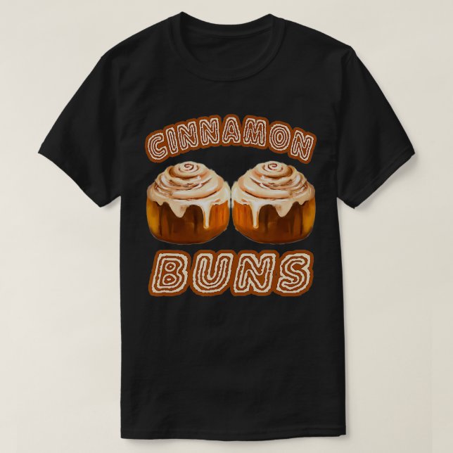 Camiseta Buns de canela con amante de los Roll de Cine  (Diseño del anverso)