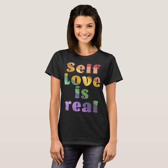 Camiseta Buntes & Inspirierendes Selbstliebe-Design (Anverso completo)