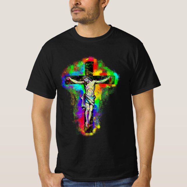 Camiseta Buntes Jesus Kreuz (Anverso)