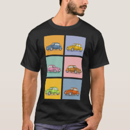 Camiseta Buntes Oldtimer 2cv Ente Muster