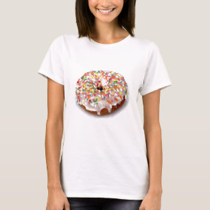 Camiseta Buñuelo festivo en blanco