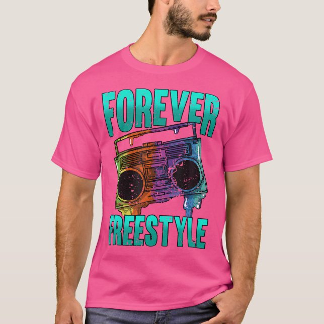 Camiseta Buombox de la vieja escuela para siempre estilo li (Anverso)