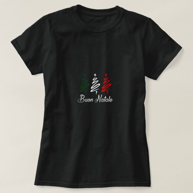 Camiseta Buon Natale Christmas T Shirt (Diseño del anverso)