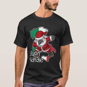 Camiseta Buon Natale Italia Santa Claus Italia