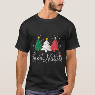 Camiseta Buon Natale Italiano Árbol de Navidad - Navidad V