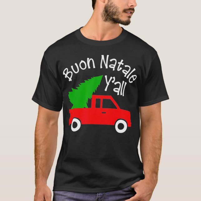Camiseta Buon Natale Navidades italianos Yall Funny Italy R (Anverso)