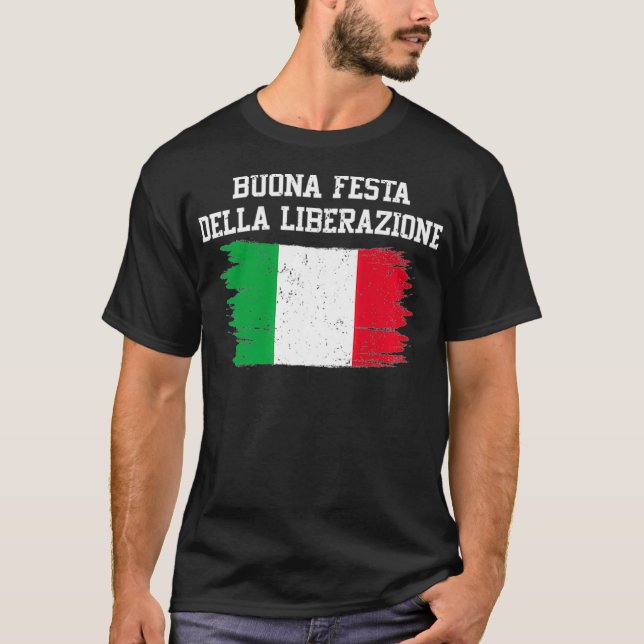 Camiseta Buona Festa Della Liberazione Día de la Liberación (Anverso)