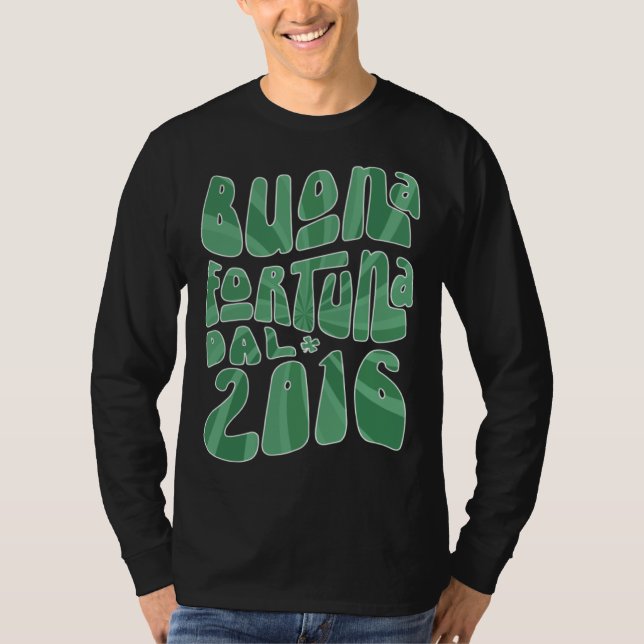 Camiseta Buona Fortuna Dal 2016 7 Anni Compleanno St Patric (Anverso)
