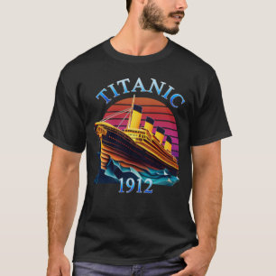Camiseta Buque de crucero Titanic Vintage 1912 Su