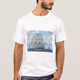 Camiseta buque de entrenamiento de vela de la Armada india