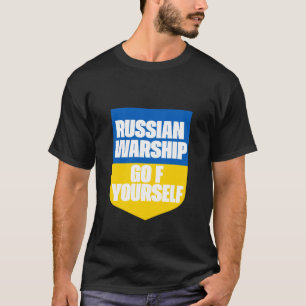 Camiseta Buque de guerra ruso, vete a la m***a bandera