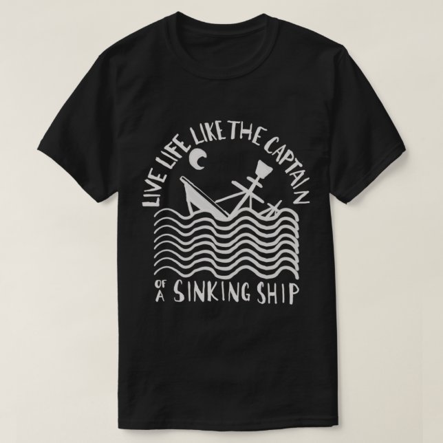 Camiseta Buque de hundimiento Traglomeración Tradicional (Diseño del anverso)