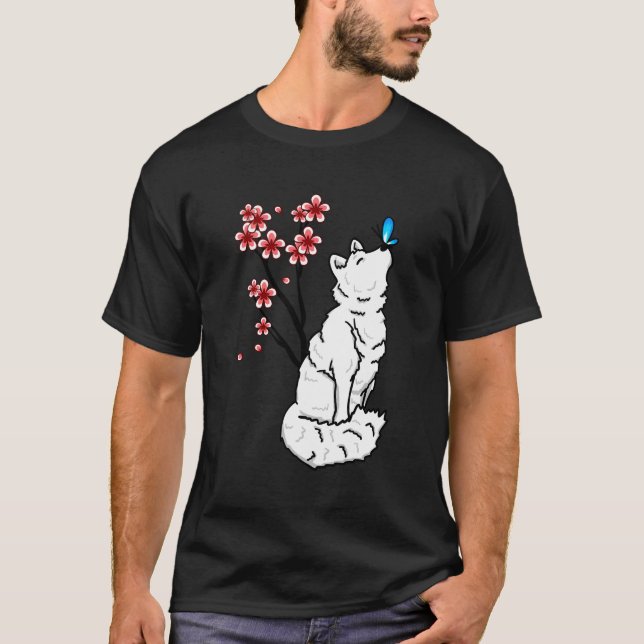 Camiseta Buque de mariposa de Fox Sakura en el Ártico (Anverso)