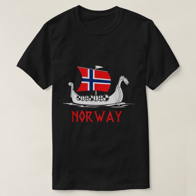Camiseta Buque de navegación noruego Noruega Buque de turis (Diseño del anverso)