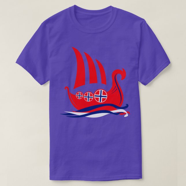 Camiseta Buque de turismo Noruega (Diseño del anverso)
