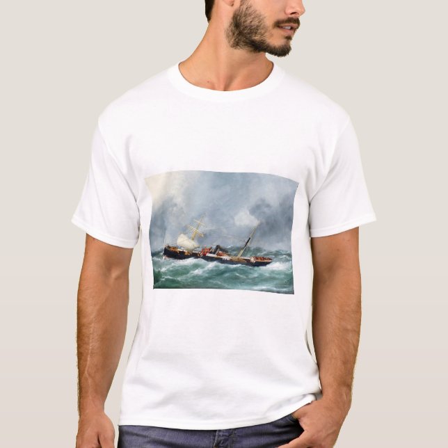 Camiseta Buque de vela de vapor Finsbury 1881 (Anverso)
