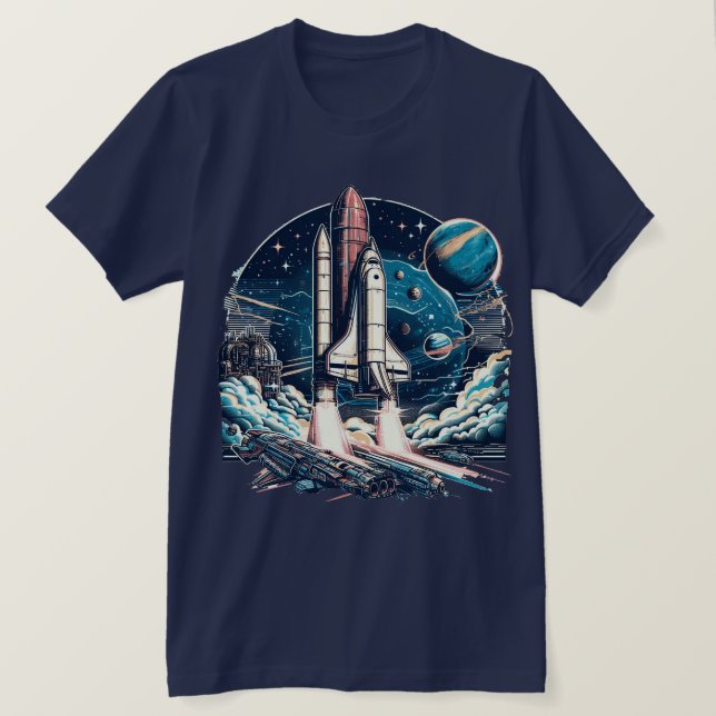 Camiseta Buque espacial (Anverso del diseño)