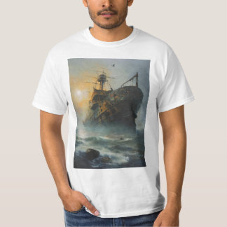 Camiseta Buque fantasma, barco pirata,