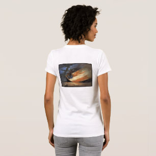 Camiseta buque insignia de la guerra civil rebelde en llama