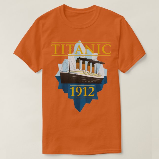Camiseta Buque Titanic Vintage CruisVessel 1912 (Diseño del anverso)