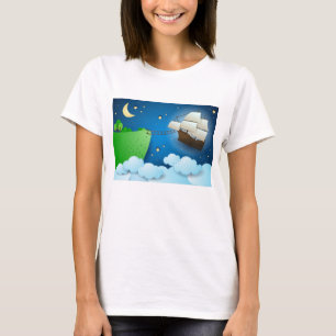 Camiseta Buque volador al aterrizar